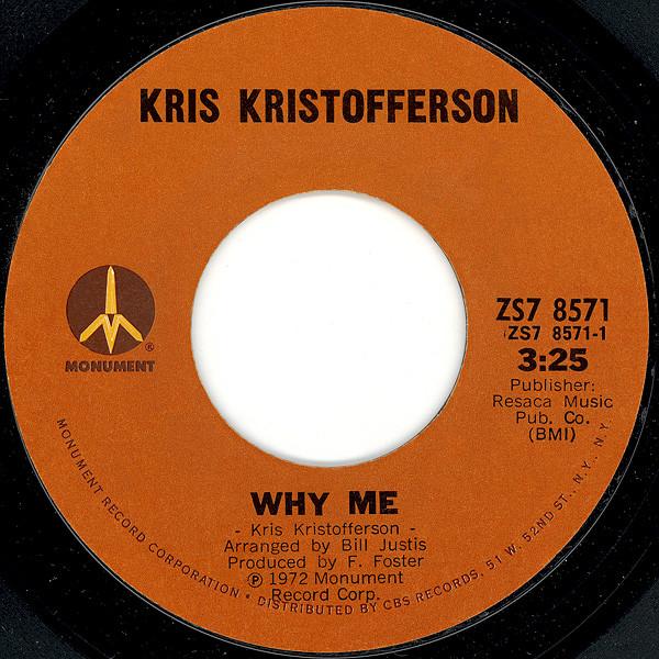 Kris Kristofferson - Why Me / Help Me