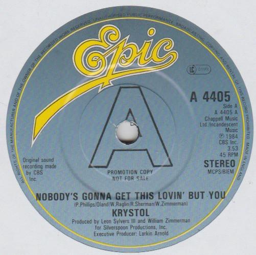 Krystol - Nobody's Gonna Get This Lovin' But You
