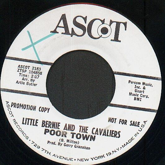 Little Bernie And The Cavaliers - Do You / Poor Town