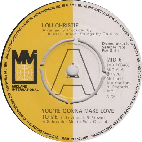 Lou Christie - You're Gonna Make Me Love You / Fantasies