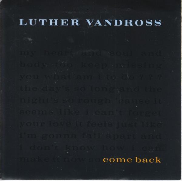 Luther Vandross - Come Back