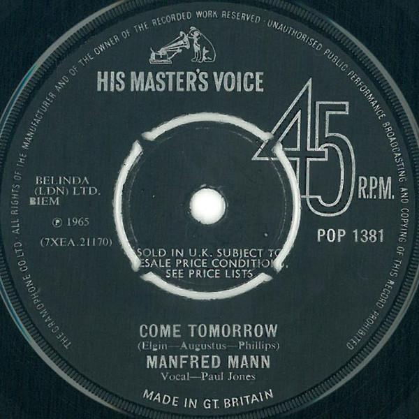 Manfred Mann - Come Tomorrow