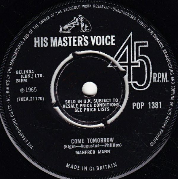 Manfred Mann - Come Tomorrow