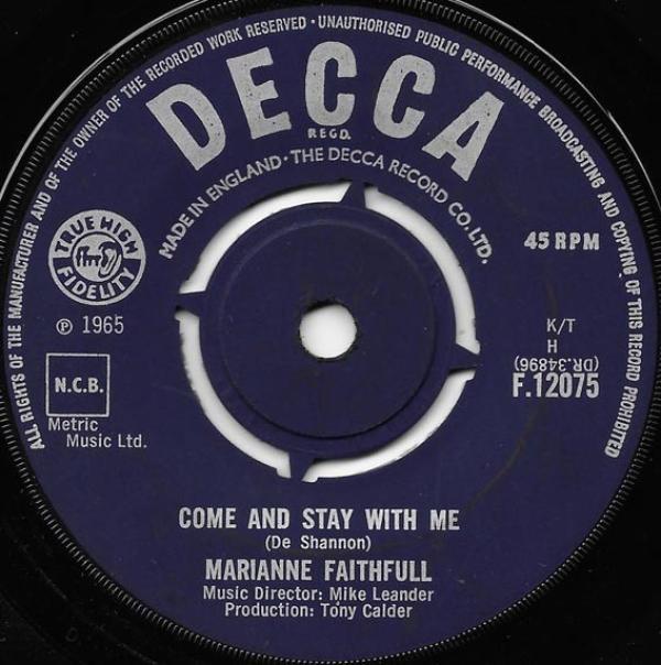 Marianne Faithfull - Come And Stay With Me