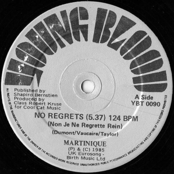 Martinique  - No Regrets (Non Je Ne Regrette Rien)