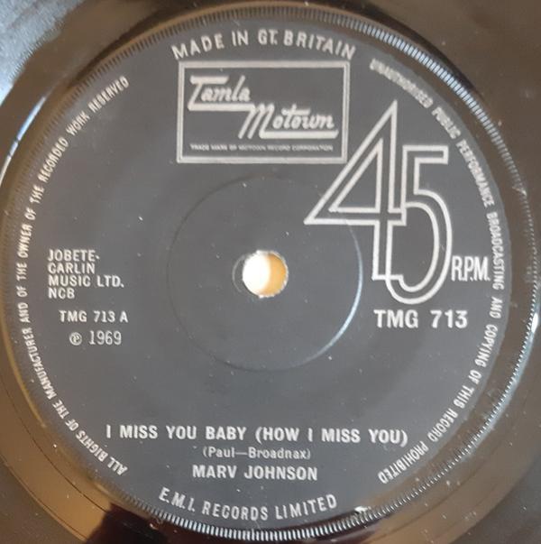Marv Johnson - I Miss You Baby (How I Miss You)