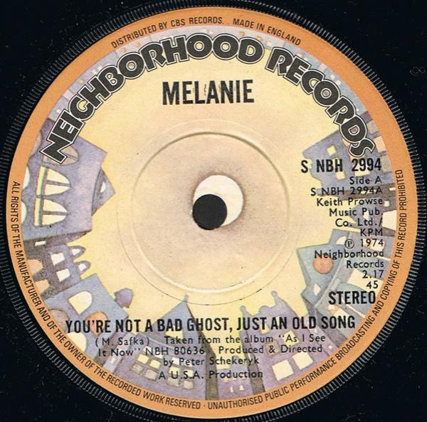 Melanie  - You're Not A Bad Ghost, Just An Old Song