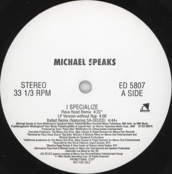 Michael Speaks - I Specialize