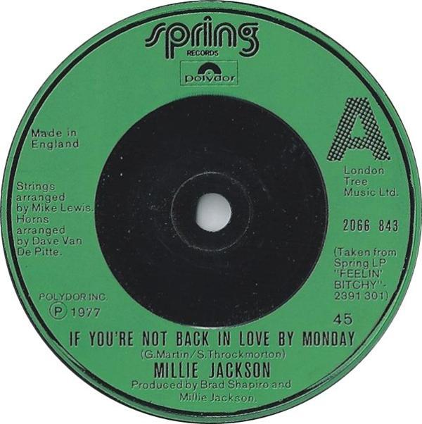 Millie Jackson - If You're Not Back In Love By Monday