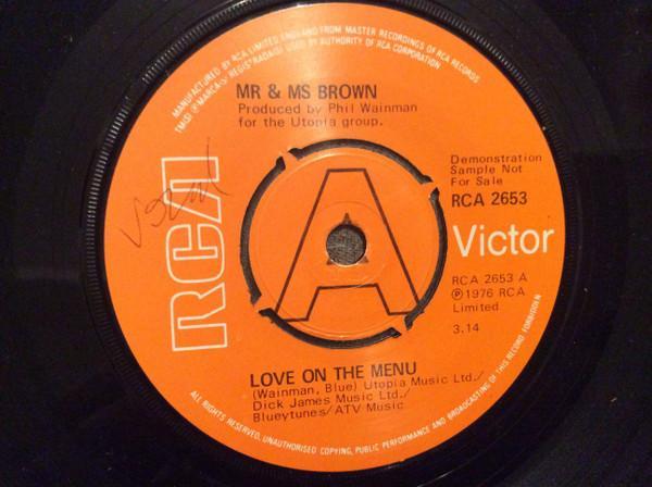 Mr & Ms Brown - Love On The Menu