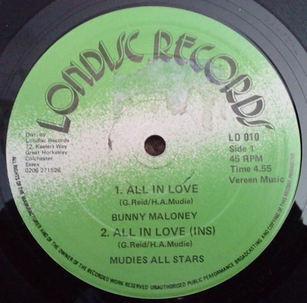 Mudies All Stars, Bunny Maloney, D. J. Peter St. Patrick - All In Love / Baby I Love You