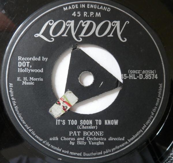 Pat Boone - It's Too Soon To Know