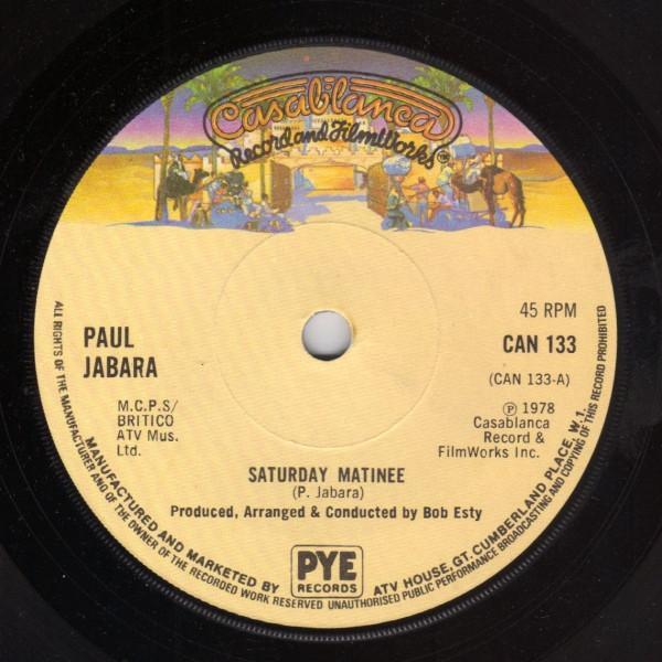 Paul Jabara - Saturday Matinee