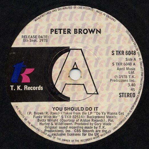 Peter Brown  - You Should Do It