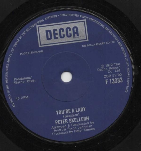 Peter Skellern - You're A Lady / Manifesto