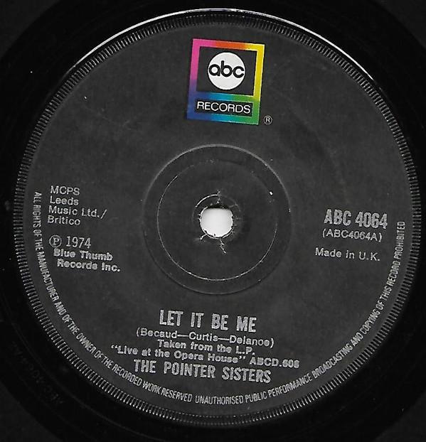 Pointer Sisters - Let It Be Me