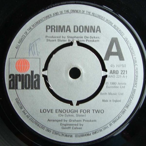 Prima Donna (3) - Love Enough For Two / Missing Out On Love