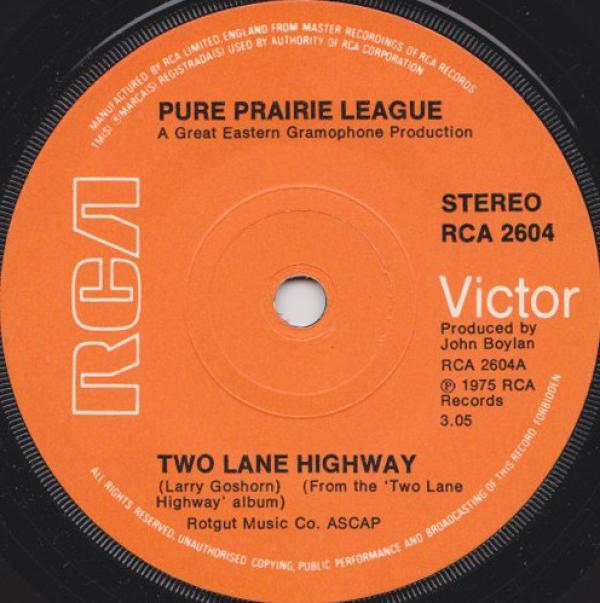 Pure Prairie League - Two Lane Highway /  Sister's Keeper