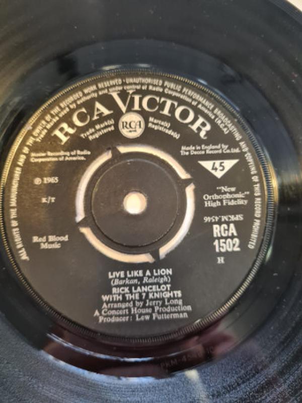 Rick Lancelot, The 7 Knights - Say Girl / Live Like A Lion