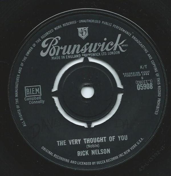 Ricky Nelson  - The Very Thought Of You