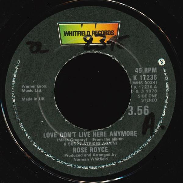 Rose Royce - Love Don't Live Here Anymore