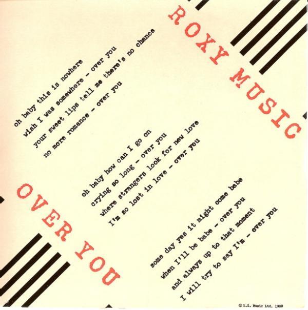 Roxy Music - Over You