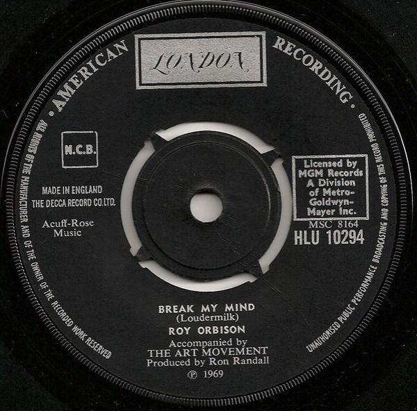 Roy Orbison - Break My Mind