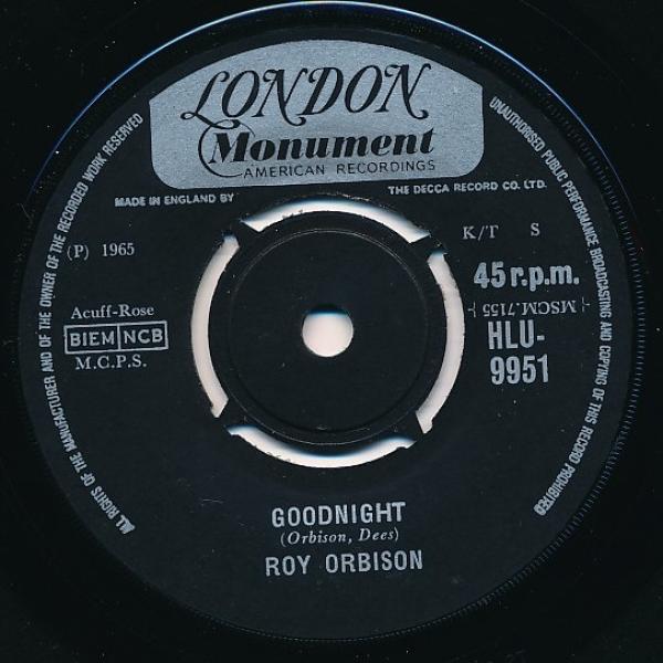Roy Orbison - Goodnight