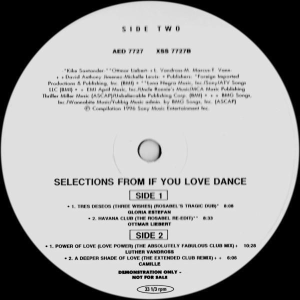  - Selections From If You Love Dance