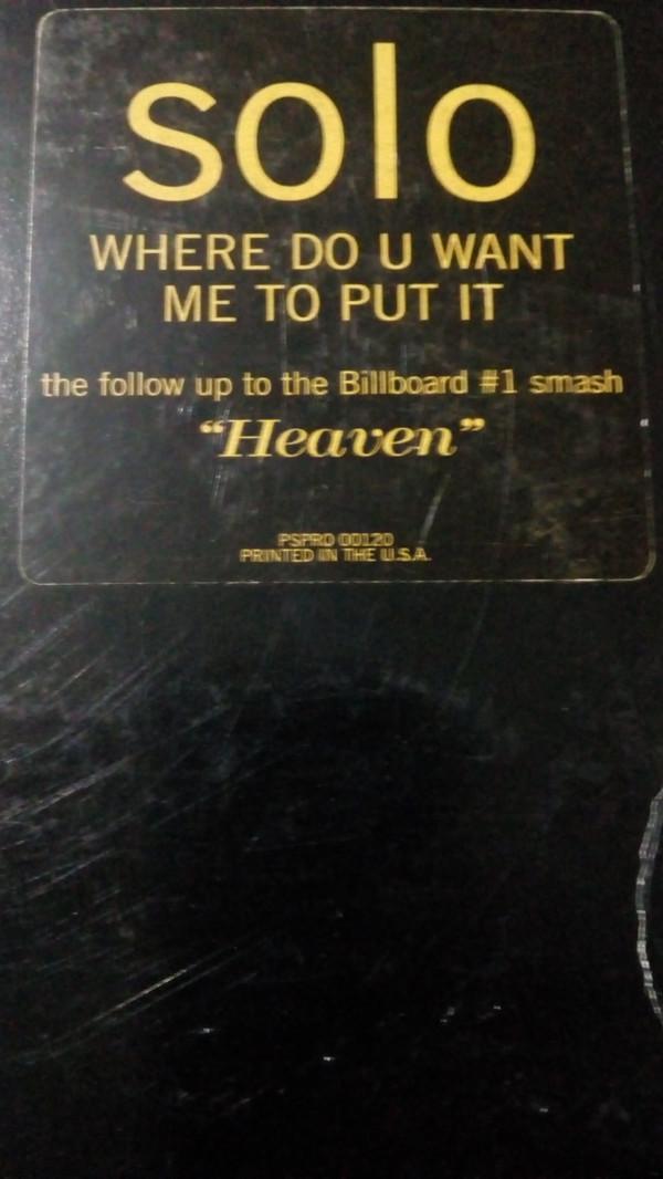 Solo (8) - Where Do U Want Me To Put It