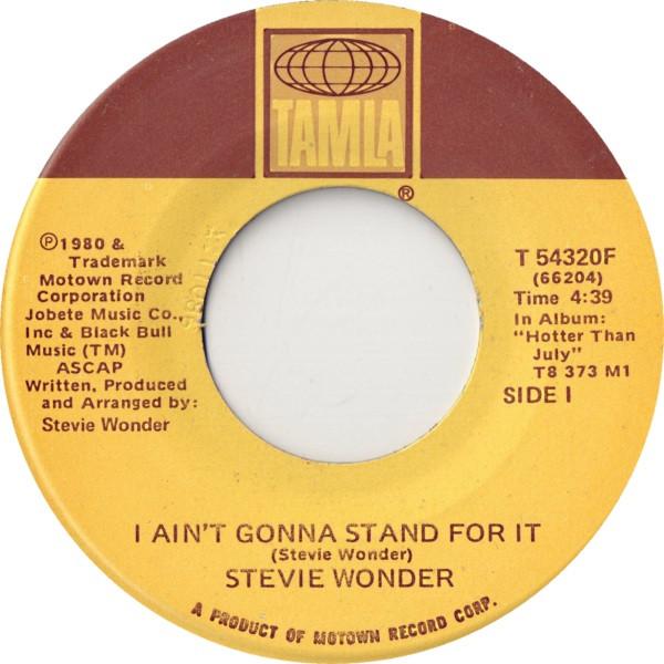 Stevie Wonder - I Ain't Gonna Stand For It