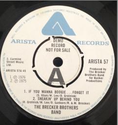The Brecker Brothers - If You Wanna Boogie... Forget It / Sneakin' Up Behind You