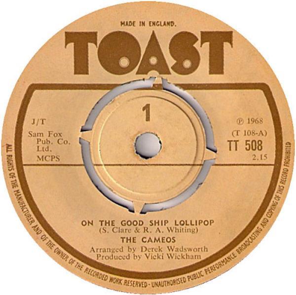 The Cameos - On The Good Ship Lollipop