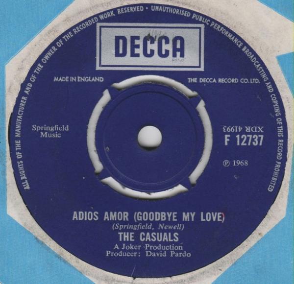 The Casuals - Adios Amor (Goodbye My Love)