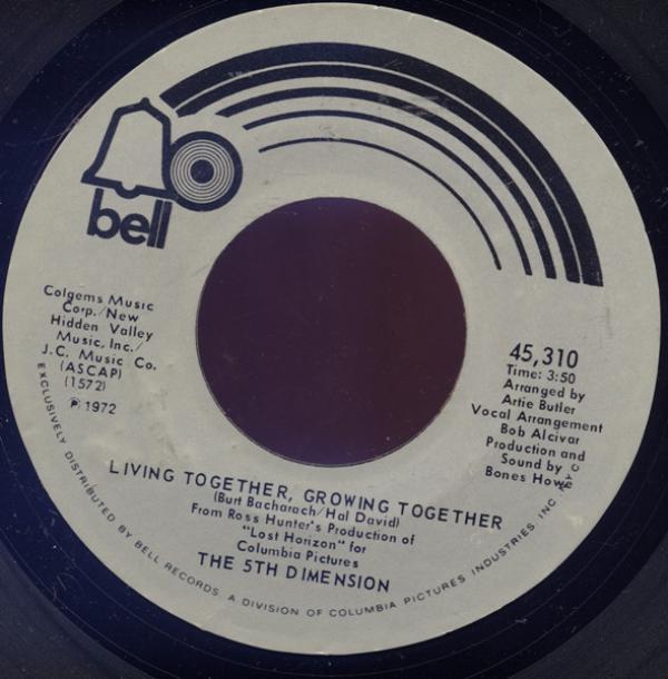 The Fifth Dimension - Living Together, Growing Together / What Do I Need To Be Me