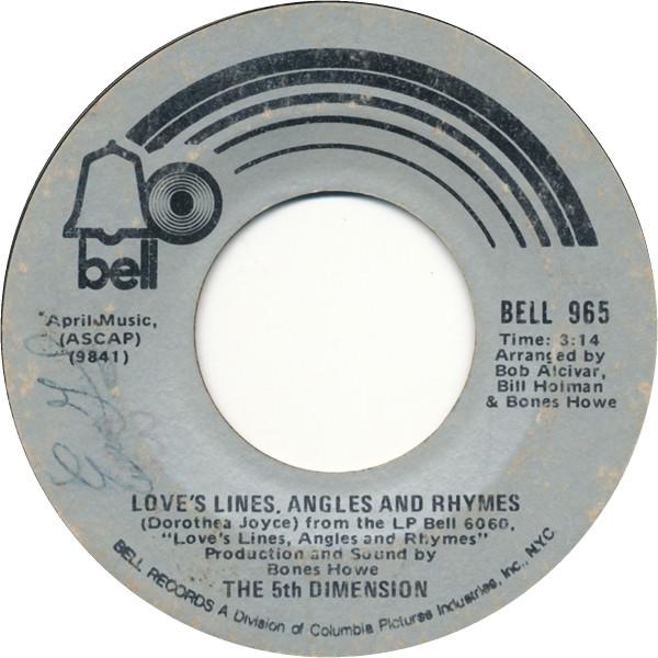 The Fifth Dimension - Love's Lines, Angles And Rhymes
