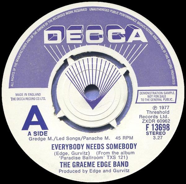 The Graeme Edge Band - Everybody Needs Somebody
