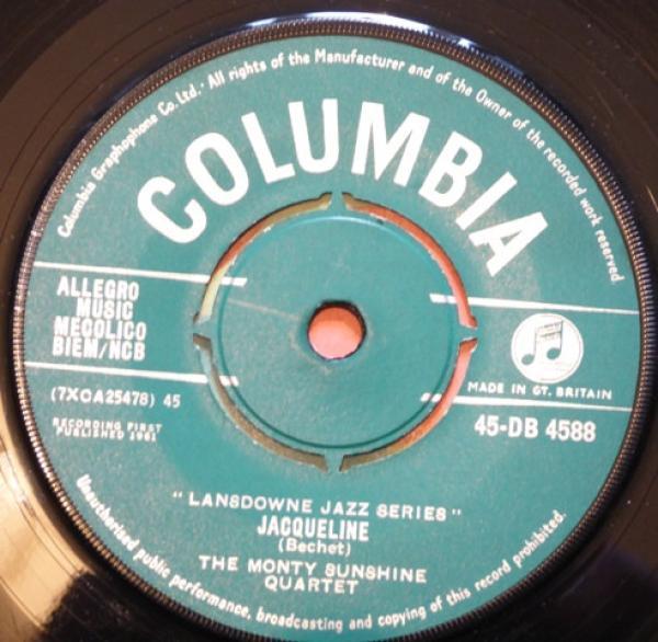 The Monty Sunshine Quartet - Jacqueline