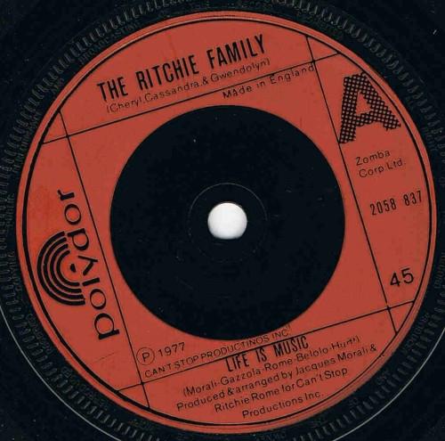 The Ritchie Family - Life Is Music