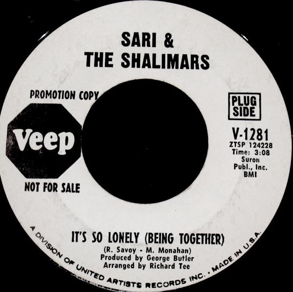 The Shalimars - Its So Lonely (Being Together)