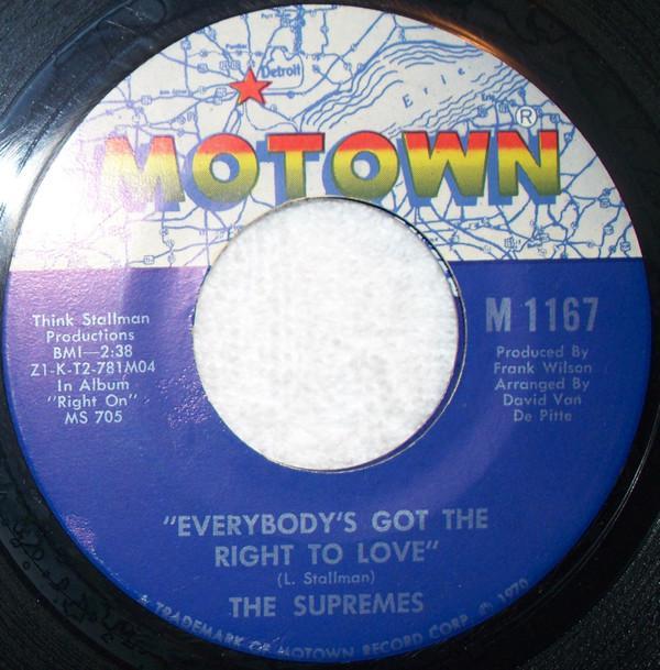 The Supremes - Everybody's Got The Right To Love