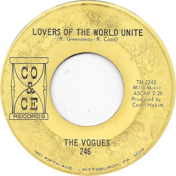 The Vogues - Lovers Of The World Unite