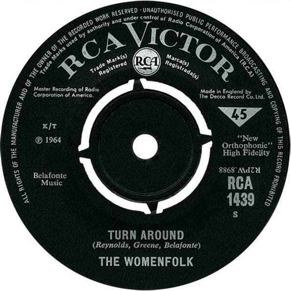 The Womenfolk - Turn Around / One Man's Hands