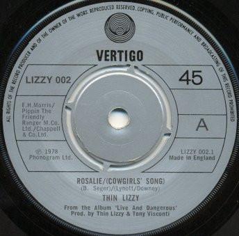 Thin Lizzy - Rosalie/(Cowgirl's Song)