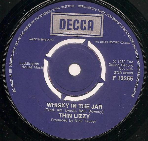 Thin Lizzy - Whisky In The Jar / Black Boys On The Corner