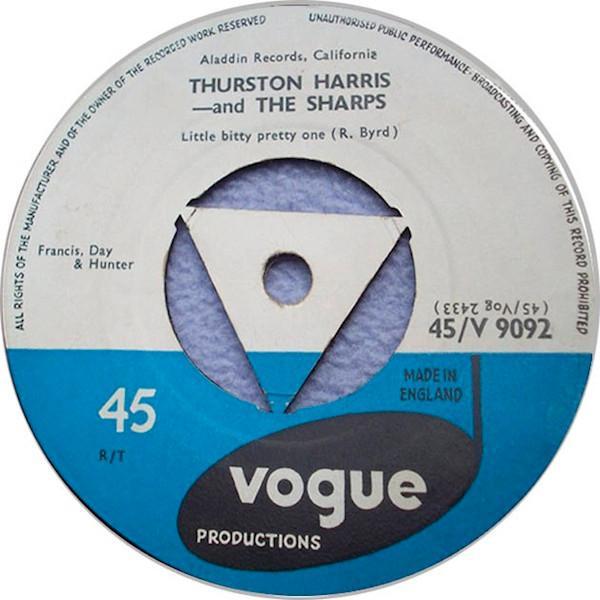 Thurston Harris, The Sharps - Little Bitty Pretty One / I Hope You Won't Hold It Against Me