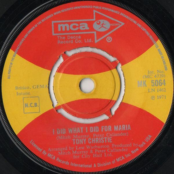 Tony Christie - I Did What I Did For Maria