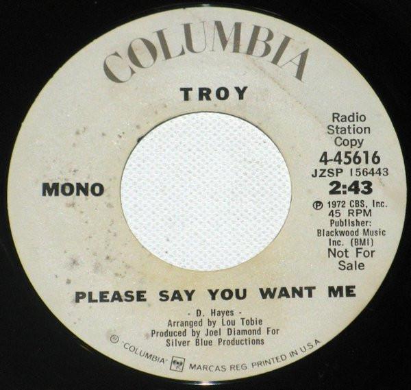 Troy  - Please Say You Want Me