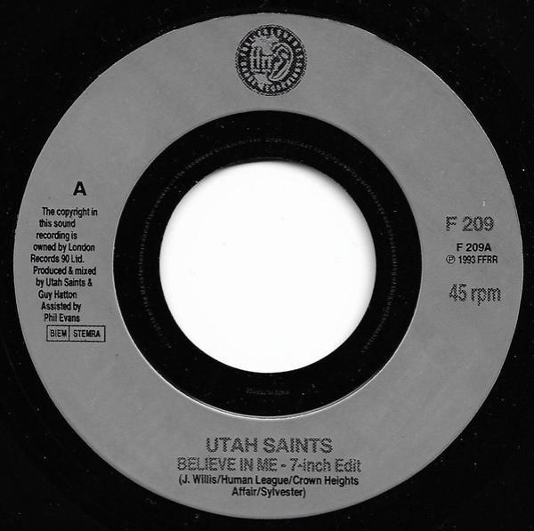 Utah Saints - Believe In Me