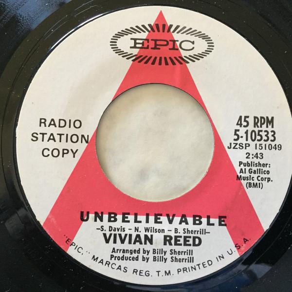 Vivian Reed - Unbelievable / Then I'll Be Over You